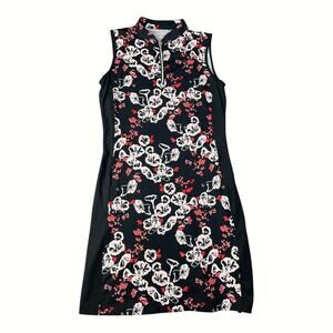 Nivo Women’s XS Sleeveless Floral Breathable Athletic Tennis Mini Dress